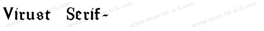 Virust   Serif字体转换